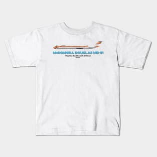 McDonnell Douglas MD-81 - Pacific Southwest Airlines Kids T-Shirt